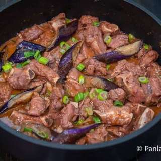 Pork Ribs Binagoongan with Talong