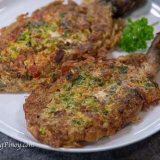 Eggplant and Sardine Omelet