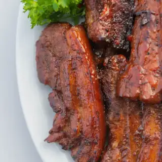 Grilled Liempo with Barbecue Sauce