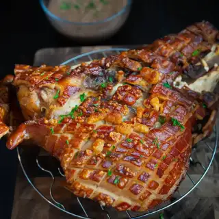 Crispy Ulo and Lechon Sauce