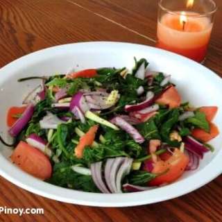 Sweet Potato Leaves Salad Recipe