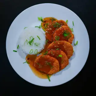 Orange Crispy Burger