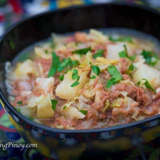 Corned Beef with Cabbage and Potato