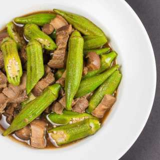 Adobong Okra with Pork Recipe