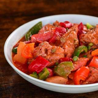 Chicken Afritada sa Gata
