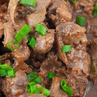 Chicken Liver and Gizzard Adobo