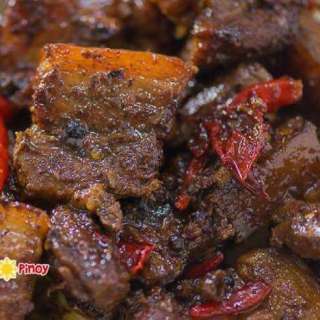 Extremely Spicy Pork Adobo na Tuyo