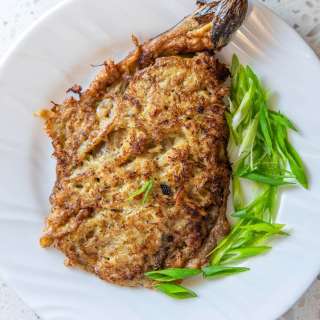Tortang Talong with Crabmeat (Eggplant Omelet with Crab)