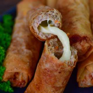 Cheesy Lumpiang Shanghai