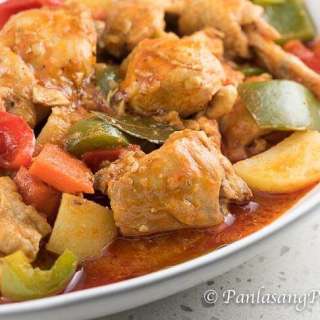 Chicken Afritada with Bell Pepper