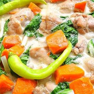 Ginataang Manok with Sitaw at Kalabasa