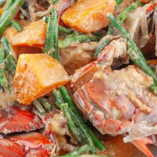 Ginataang Kalabasa at Sitaw with Crab