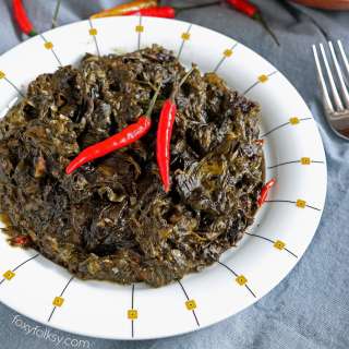 Authentic Laing Recipe (Taro leaves in Coconut Milk)