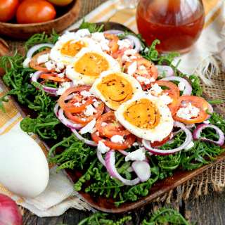 Fiddlehead fern Salad (Ensaladang Pako)