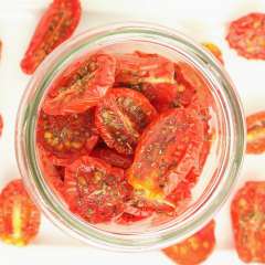 Oven-dried Tomatoes with herbs