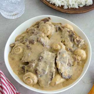 Beef in Creamy Mushroom Sauce