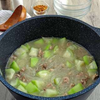 Sotanghon at Upo Soup