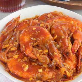 Shrimp with Oyster Sauce