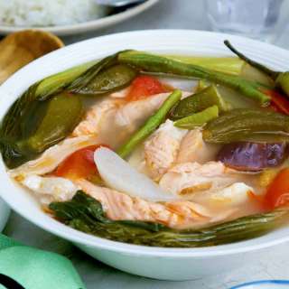 Sinigang na Salmon Belly sa Kamias