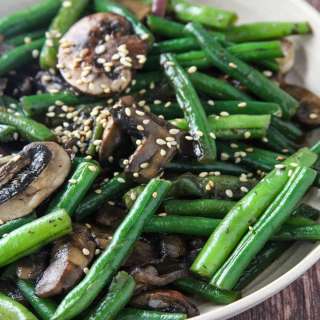 Green Bean Mushroom Stir-fry