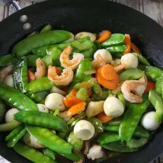 Snow Peas and Shrimp Stir-fry