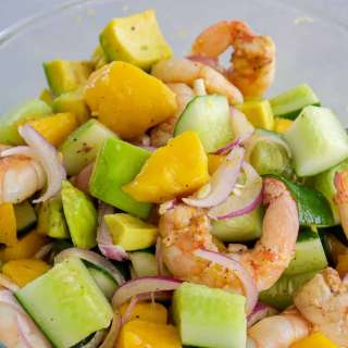Grilled Shrimp Mango Avocado Salad