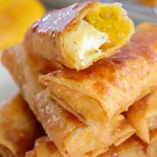 Mango and Cream Cheese Turon