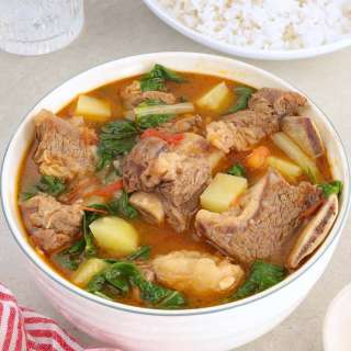 Beef Potato and Pechay Soup