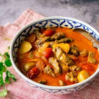 Quick Thai Yellow Curry with Beef & Potatoes