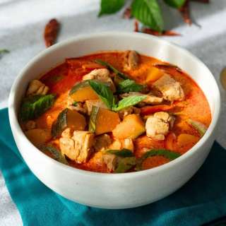 Authentic Thai Red Curry with Chicken