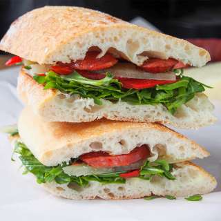 Spanish chorizo sandwich