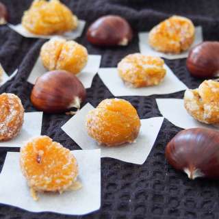 Marron glacé (candied chestnuts)