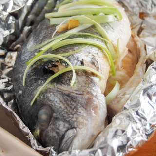 Chinese oven steamed fish