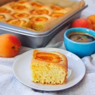 Austrian apricot cake (Marillenkuchen)