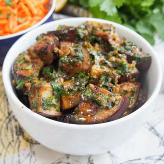 Moroccan eggplant with chermoula