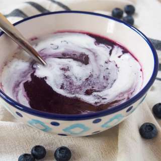 Swedish blueberry soup