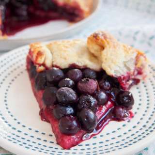 Blueberry galette