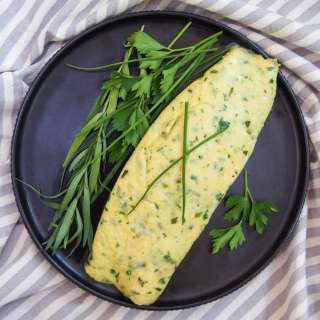 French omelette with herbs