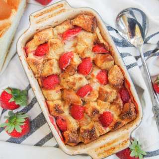 Strawberry French toast bake