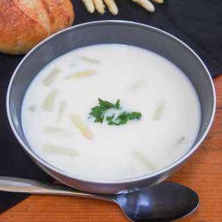 White asparagus soup