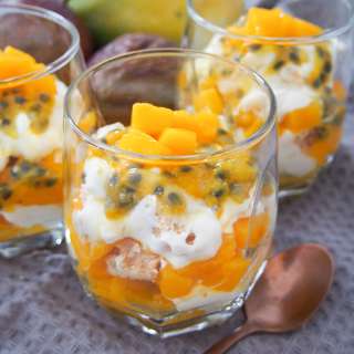 Mango passion fruit Eton mess