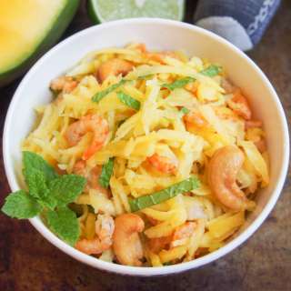 Cambodian green mango salad