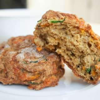 Carrot, zucchini and cheddar soda bread rolls
