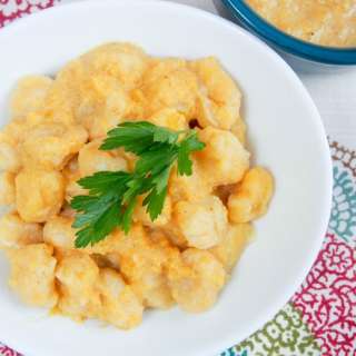 Double pumpkin gnocchi