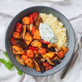 Harissa-roasted vegetables