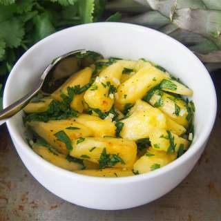Pineapple chow (Trinidadian spiced fruit)