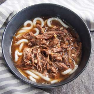 Short rib beef udon