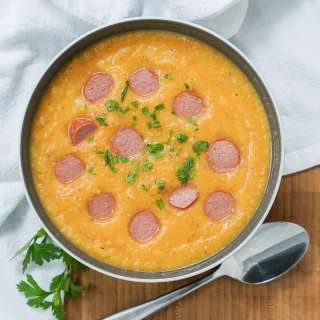 German potato soup (Kartoffelsuppe)