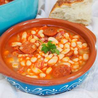 Fabada Asturiana - Spanish pork and bean stew