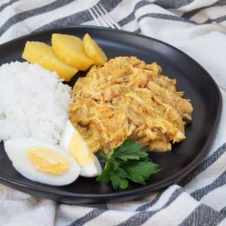 Aji de gallina (Peruvian chicken)